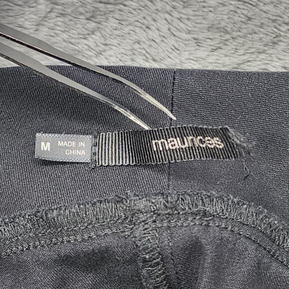 Maurices Pants Womens M Black Pull On Low Rise Skinny Crop Capri Stretch Chino - Picture 4 of 10